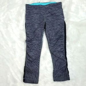 Lululemon lace crops running pants spots gray women size 4
